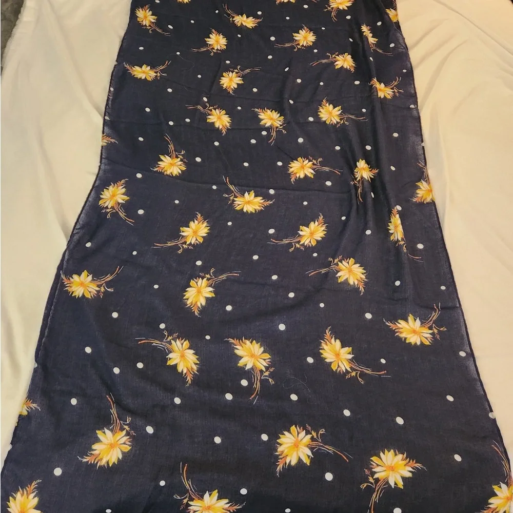 Floral Polka Dot Scarf